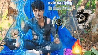 Solo night camping in forest Solo camping in india  camping videos  vil [upl. by Eiramlatsyrc]