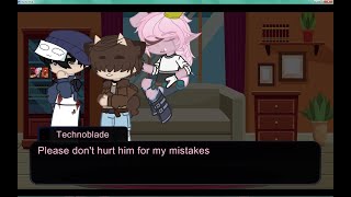 Dont hurt him  Executed Technobladedad AU  MCYT [upl. by Acirehs]