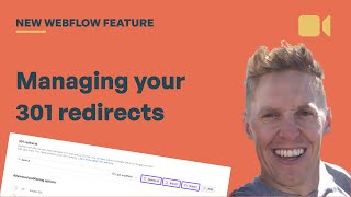 New Webflow Update 301 redirect management [upl. by Yrojram]