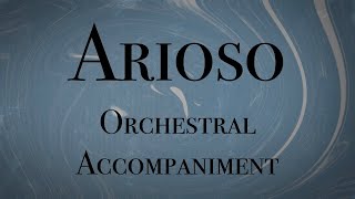 Bach  Arioso Orchestral Accompaniment for playing along [upl. by Radbourne650]