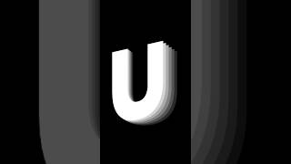 Letter U flip text effect in adobe illustrator  Logo Design shorts [upl. by Rivera821]