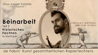 Beinarbeit Tempo Mensur im Rapier und Bucklerfechten Jugger Beinarbeit Teil 2 [upl. by Anial]