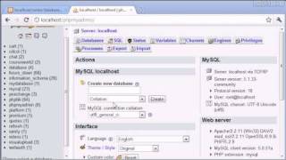 Beginner PHP Tutorial  110  phpMyAdmin Part 1 [upl. by Malek]