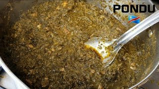 Meilleur Recette De Pondu Congolaise  feuilledemanioc Saka Saka [upl. by Eamon39]