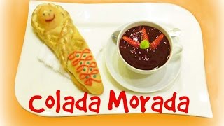 Colada Morada  Receta Típica Ecuatoriana [upl. by Nivar]