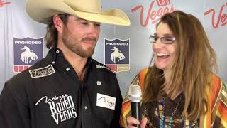 Cort Scheer PRCA Cowboy wins Round 2 WNFR [upl. by Chadd]