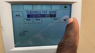 HONEYWELL VISION PRO 8000 SERIES THERMOSTAT PASSWORD WORD AND SETUP MENU ACCESS [upl. by Aridni247]