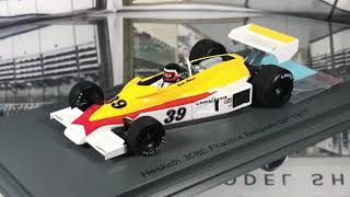 Spark 143 Hector Rebaque Hesketh 308E Cosworth DFV V8 39 ‘Hesketh Racing’ Belgium GP 1977 [upl. by Emmye]