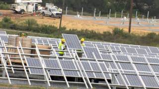 Henkels amp McCoy  Carlisle Area School District Solar Field  TimeLapse [upl. by Paucker]