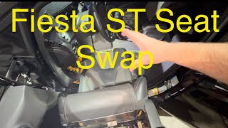 FORD FIESTA ST  SEAT SWAP TUTORIAL HARNESS SWAP GUIDE [upl. by Rednal]