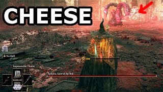 Romina Saint of the Bud Cheese How to Cheese Romina  Elden Ring DLC Gameplay  Boss Fight [upl. by Halima]