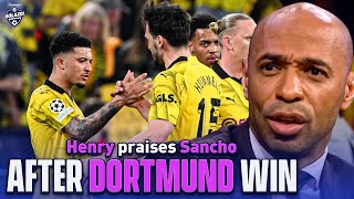 Thierry Henry hails Jadon Sanchos mental strength for Dortmund form  UCL Today  CBS Sports [upl. by Emyle]