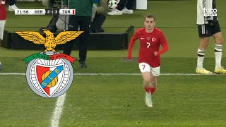 Kerem Aktürkoğlu vs Germany  Welcome to Benfica  All Skills 🔴⚪ [upl. by Soph688]