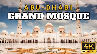 Beautiful mosque in the worldSheikh Zayed grand Mosque Abudhabi 4k video [upl. by Etteuqram414]