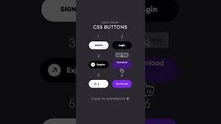 Different type of CSS Buttons 🔥🤯🤯🤯 css3 [upl. by Kerrie]