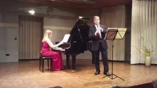 SaintSaens Clarinet Sonata E flat major op 167 I  Allegretto [upl. by Ahtnahc]