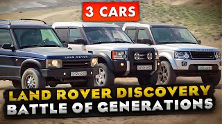 Land Rover Discovery Battle of Generations  Discovery 2 Discovery 3 amp Discovery 4 [upl. by Nohs]