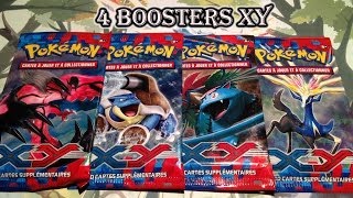 Ouverture 4 boosters Pokémon X Y ↔ quot Á la découverte dune nouvelle série  quot [upl. by Llireva277]