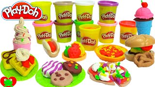 GIANT Play Doh Chef Supreme Playset 3 Meals and DESSERT [upl. by Fachini]