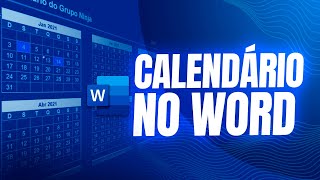 Como Criar CALENDÁRIO no WORD  MODELOS EDITÁVEIS [upl. by Cohligan]