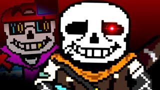 UNDERTALE Ink Sans Complete Fight [upl. by Bartel]