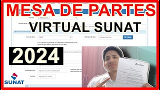 MESA DE PARTES VIRTUAL SUNAT 2024 [upl. by Ynaffit]