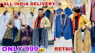 Cheapest Coat Pant Sherwani IndoWestern and Blazers Market in Delhi  Karol Bagh Market Delhi [upl. by Lord661]