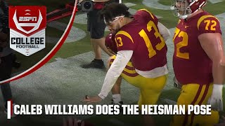 Caleb Williams My teammates told me to do the Heisman pose  ESPN College Football [upl. by Kristi]