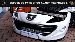 DEPOSE DU PARE CHOC AVANT RCZ  REMOVAL OF THE FRONT BUMPER PEUGEOT RCZ [upl. by Enirhtac]