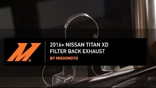 20162019 Nissan Titan XD 50L Cummins Filter Back Exhaust Installation Guide by Mishimoto [upl. by Raimondo726]