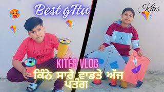 kite flying kites 🪁 vlog to much fun ll bhumi khokhar ll [upl. by Va179]