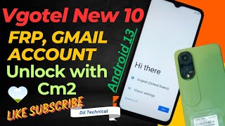 Vgotel New 10 Frp Gmail account unlock with Cm2 [upl. by Tremain]