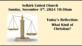 Selkirk United Church Sunday November 3 2024 1030am [upl. by Apollo]