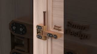 Heavy Duty Slide Door Auto Close Wooden Lockshotsvideo machine design doorlock [upl. by Eigger915]