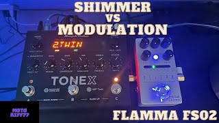 Flamma Reverb FS02 Shimmer VS Modulation [upl. by Gurney]