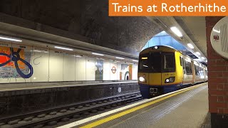 London Overground Trains at Rotherhithe [upl. by Fokos489]