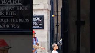 The look on this boys face horseguardsparade [upl. by Nerra]