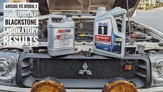 Amsoil vs Mobil 1 Which is better Blackstone Laboratories analysis results The Montero hits 250k [upl. by Asilem]