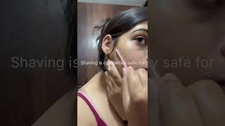 Shaving shorts youtubeshorts skincareroutine skincare shaving accutane glassskin acne skin [upl. by Hadias]