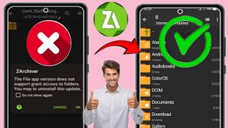 The Files app version does not support grant access to folders OBB folder not showing  ZArchiver [upl. by Matthews]