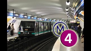 Métro ligne 4 trajet entre BagneuxLucie Aubrac et Porte de Clignancourt le 50523 [upl. by Bolger836]