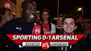 Sporting Lisbon 01 Arsenal  You Dominated The 2nd Half Sporting Fan  Manuel [upl. by Ennelram]