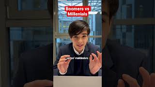 Boomers vs Millenials facciamo un po’ di chiarezza milaneseimbruttito boomer millenials [upl. by Llarret]