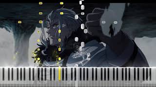 Mushoku Tensei Jobless Reincarnation OST  Encounter With Overwhelming Power Piano Tutorial [upl. by Kant599]