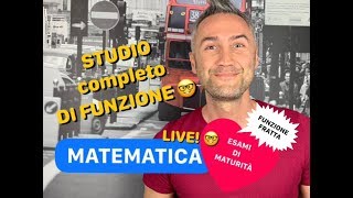 STUDIO DI FUNZIONE funzione fratta esami di maturità analisi matematica 1 esami di stato [upl. by Aonian956]