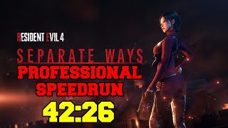 Resident Evil 4 Remake Separate Ways Professional Speedrun 4226 [upl. by Enriqueta303]