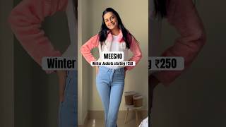 Winter Jackets from Meesho starting ₹250 🧶✨ Nidhi Gandhi youtubeshorts meesho [upl. by Jolenta]