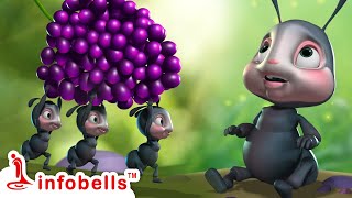 చీమలు ఊరేగుతాయి Ants Go Marching  Telugu Rhymes for Children  Infobells telugurhymes babysongs [upl. by Narot]