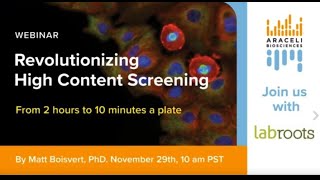 Revolutionizing High Content Screening From 2 hours to less than 10 minutes a plate [upl. by Ruddie]