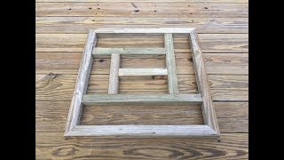 DIY  Decorative deck balustrade panel made with old deck balusters [upl. by Antons]